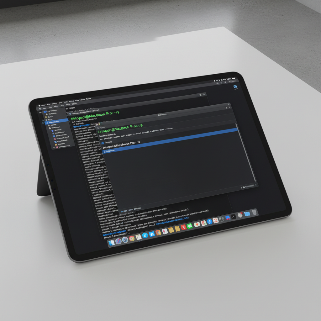 Jump Desktop — iPad에서 MacBook 원격 접속 화면
